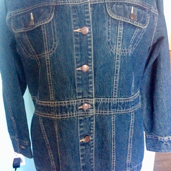 BILL BLASS Vintage Denim Jacket size PL - Picture 4 of 12